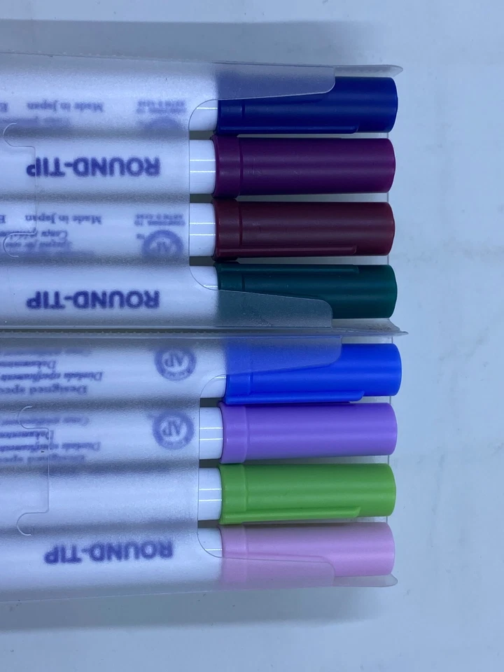 Lote de 8 piezas Creative Memories álbumes de recortes PLUMA PUNTA REDONDA marcador tonos joyas pastel Foto 2 de 2