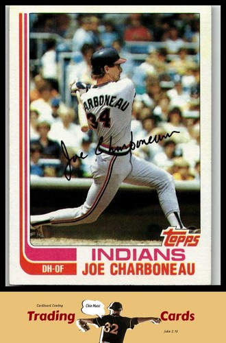 Joe Charboneau [Blackless] #630 1982 Topps card