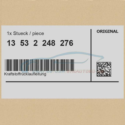 Original BMW 13532248276 - [SUPER PREIS] Kraftstoffrücklaufleitung 