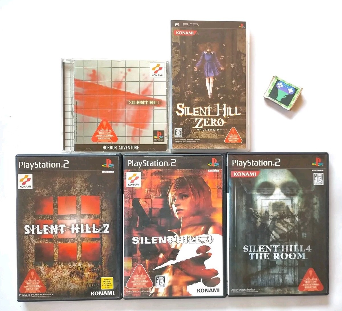 Lot 5 PS1&PS2 Silent Hill 1 2 3 4 PSP Zero Konami Lot 5 PS1&PS2 Silent Hill 1 2 3 4 PSP Zero Konami