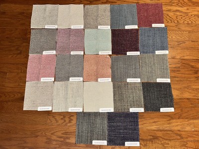 LOT 22 CLARENCEHOUSE Random Sample Remnant Fabric Small Quilt Woven Square