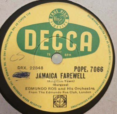 Edmundo Ros His Rumba Band Jamaica Farewell 78 Rpm Gramophone Record Ebay ebay