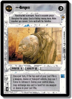 SWCCG: Baragwin [Ungraded] SWCCG: Jabba's Palace Star Wars CCG