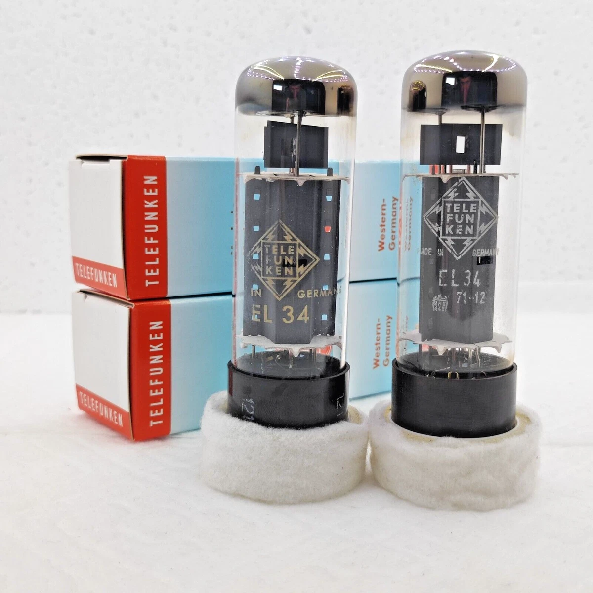 Telefunken EL34 6CA7 tubes, OO getter, ULM factory, great pair and sound