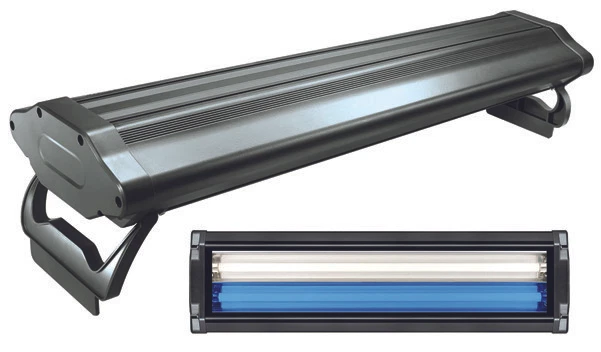 WAVE POINT HO T5 Dual Aquarium Light Fixture & 2x HO T5 Lamps 11000K Day & Blue Marine Fish