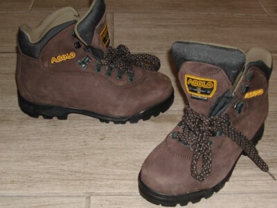NEW Asolo Rainier Plus Hiking Boots Vibram Soles Brn. Leather Mens 7.5 EU 40 2/3