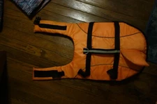 Avaingao Orange shark-fin Life vest for dog - M