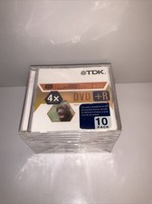 TDK Speed 120 Minutes DVD R 10 Pack Spindle 4.7GB Brand New Sealed 