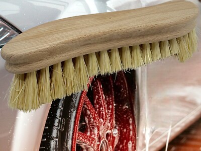 WASCHBÜRSTE SCHRUBBER WASCHKÜCHE WASHING BRUSH UNIVERSAL S FORM WURZELBÜRSTE NEU