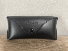 Polo Ralph Lauren Sunglasses Case Black Semi Hard Large Faux Leather