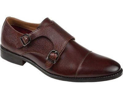 Thomas & Vine Leather Calvin Double Monk Strap Dress Shoes Thomas & Vine Men main image 4