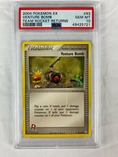 PSA 10 Gem Mint Venture Bomb 2004 EX Team Rocket Returns #93 on eBay