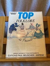 Top folklore de France ligne mélodique accords ed. Paul Beuscher