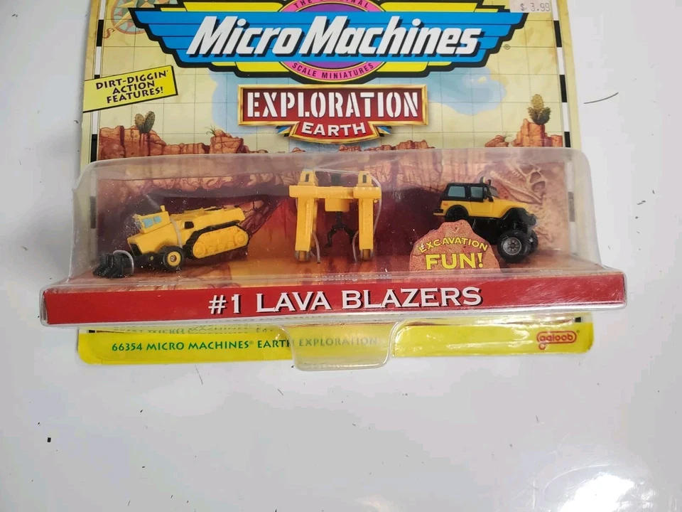 NEW Micro Machines Exploration Earth #1 Lava Blazers Galoob 1997 - Image 2 of 4