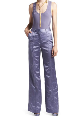 New $595 TOM FORD Women Micro Costa Jersey Tank Top Purple 6 US/40 Ita