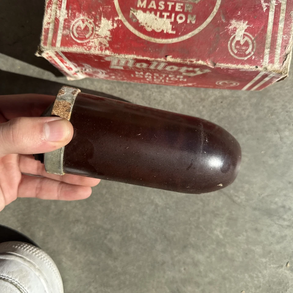 MALLORY 6 volts MASTER Vintage IGNITION COIL Sprint Car Gasser HOT RAT ROD NOS - Image 3 of 4