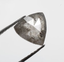 0.57 CT 5.8 X 5.9 MM Natural Trillion cut Diamond, Grey Color for Jewelry