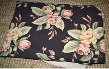 Lauren Ralph Lauren Charleston Black Floral Gold Buttons Duvet Full/Queen