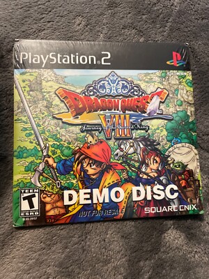 Dragon Quest VIII Journey of the Cursed King Demo Disc (2005, PlayStation 2) NEW