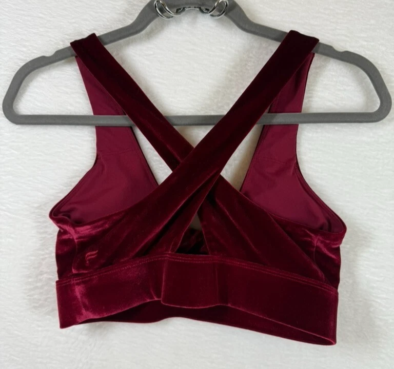Fabletics Emma Terciopelo Leggings M + Oasis Twist Terciopelo Sujetador Deportivo S Cherry Burst Foto 4 de 4