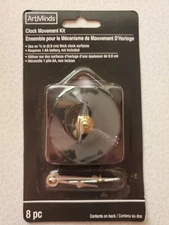 NEW - ArtMinds Clock Movement Kit 8 Piece for 3/8" Clocks