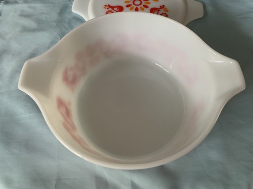 Vintage Pyrex Friendship Casserole Dish 2.5 Quart 475-B + Lid Red Birds Lovely! - Picture 7 of 14