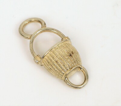 VINTAGE SIGNIERT CAPE COD FISHER LESTAGE STERLINGSILBER CHARM VERSTÄRKER VERSCHLUSS!