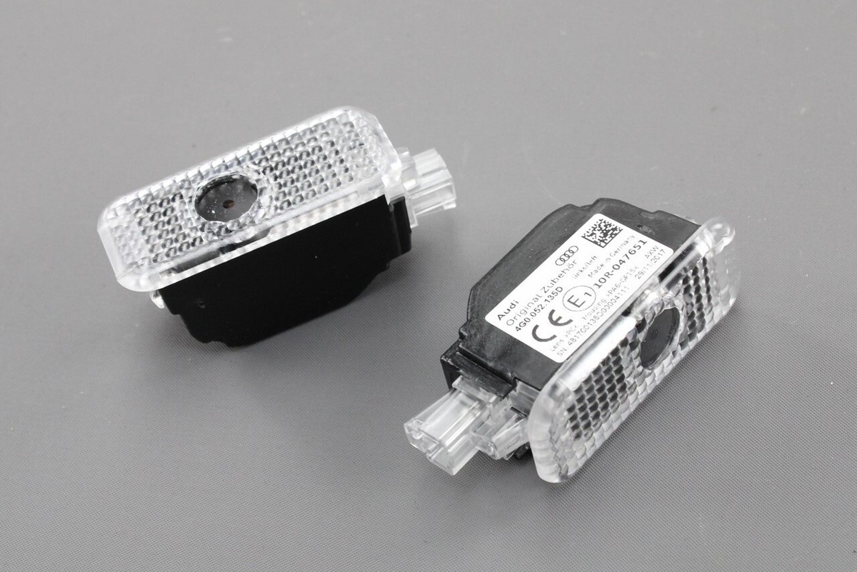 Genuine Audi logo rings accessory LED projector entry puddle