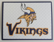 Handcrafted Greeting Card - Minnesota Vikings