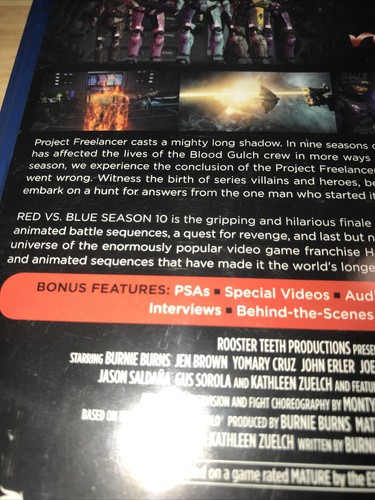 Red Vs Blue Season 10 Blu Ray Best Buy Exclusive SEALED Free Shipping - Picture 6 of 7
