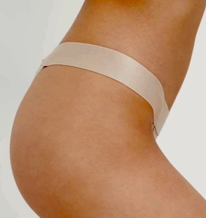 DKNY Sheers 宽腰带羊绒裸色丁字裤内裤新款女式 XL 8 码 — 第 2/4 张图片