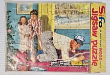 SIFO Christmas Grifts 10" Wood Puzzle No. 195 Unopened Complete Printed in Japan