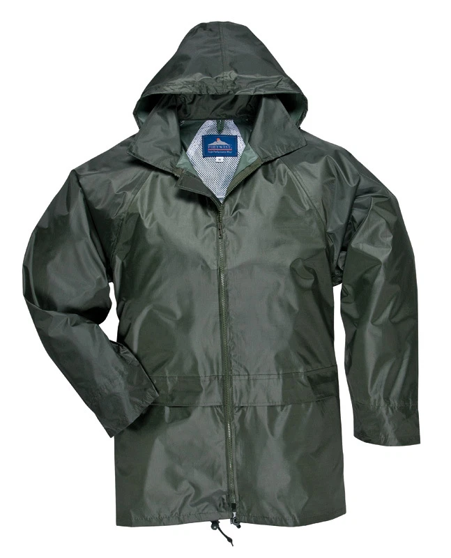 PORTWEST WATERPROOF RAIN JACKET OVER COAT MAC OLIVE GREEN S M L XL XXL 3XL 4XL
