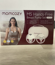 Momcozy M5 Double Hands-Free Breast Pump Set 3 Modes 9 Levels - NEW