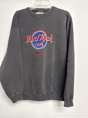 Vintage Hard Rock Cafe Boston Save The Planet Embroidered Crewneck Sweatshirt