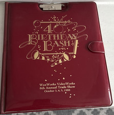 Wax Works WaxWorks Video Works 40th Birthday Bash Promo Binder 1988 trade show