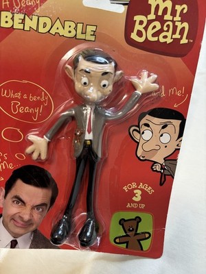 Mr. Bean A Beany Bendable Figure 6'' 1990s VTG NJCroce Tiger Aspect New Sealed