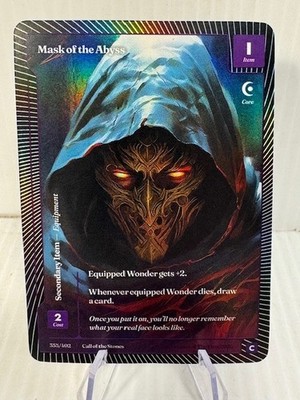 Wonders of the First Mask of the Abyss Foiled Call of the Stones 355/402 NM