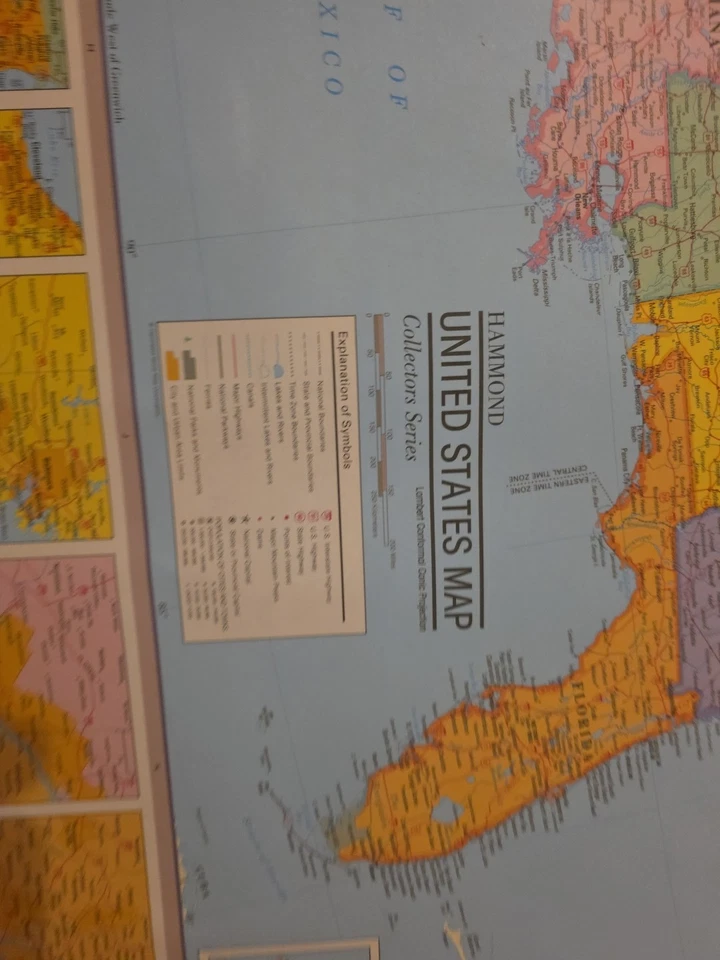 Hammond Collector Series United States Map / Lambert Conformal Conic Projection - Image 2 of 2