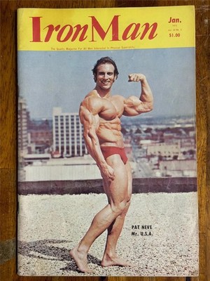 IRONMAN bodybuilding muscle magazine PAT NEVE & DAVE JOHNS 1-75