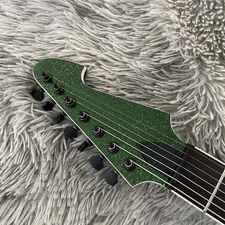 7string Metallic Green Sparkle  Electric Guitar TL White Pickguard US Stock