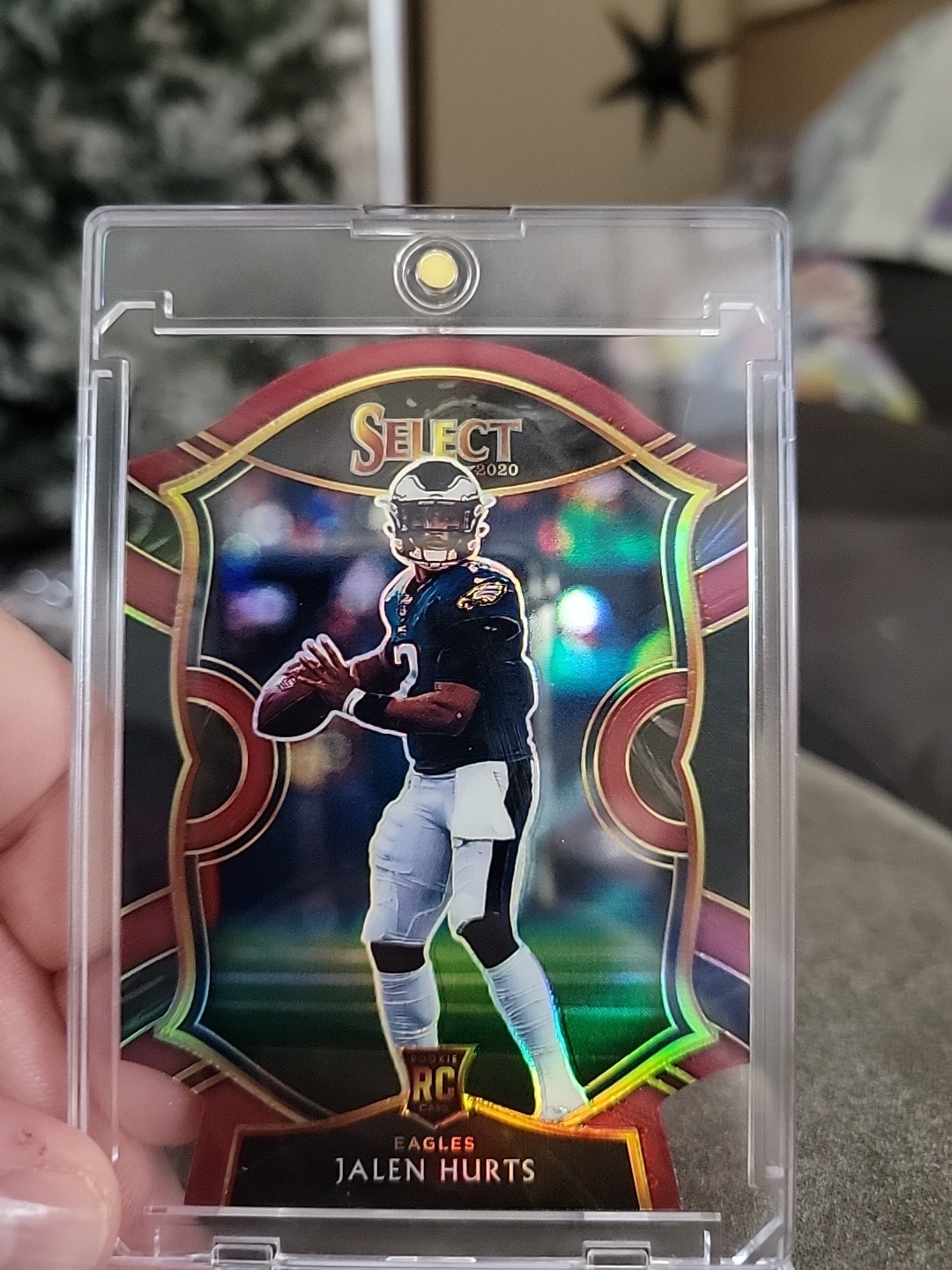 2020 Panini Select - Concourse Jalen Hurts #50 Maroon Prizm Die-Cut (RC)