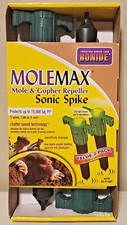 Bonide MoleMax Mole Gopher Repeller Sonic Spike 2-Pack NEW SEALED