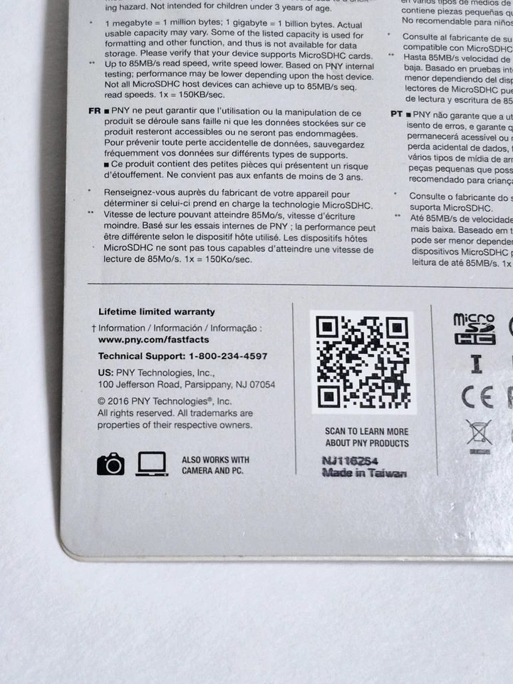 PNY Prime Performance Micro SD ADAPTER ONLY, LOOK AT PICTURES FOR DETAILS  - Image 2 of 4