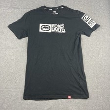 Ecko Unltd Shirt Mens XS Black Graphic Logo T-Shirt Tee Gym Fitness Adult