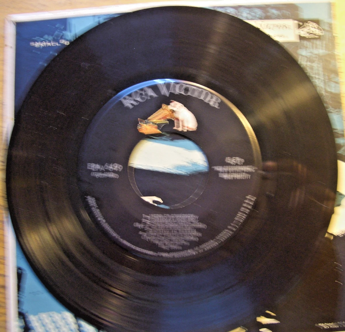 PETE KELLY'S BLUES~NARRATED BY JACK WEBB 1955-45 RPM EP ~  RECORD NM  COVER NM