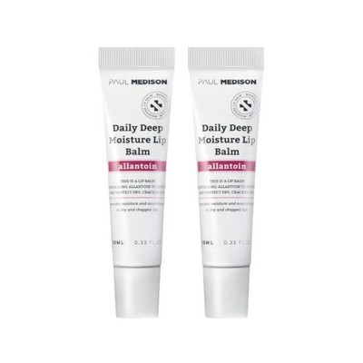 Paul Medison Daily Deep Moisture Peach Scented Allantoin Lip Balm 10ml*2Pcs