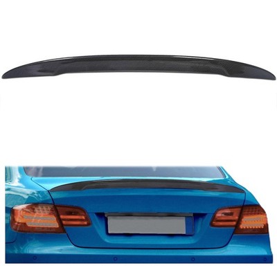 Ecotric Carbon Fiber Style Spoiler Wing Compatible 2007-2013 Bmw E92 3 Series