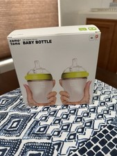 Comotomo Baby Bottle Green 8 Ounce 2 Count 