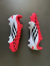 Adidas Predator Elite FG J Junior US Size 4 JR7859 Lucid Red Firm Ground Cleats